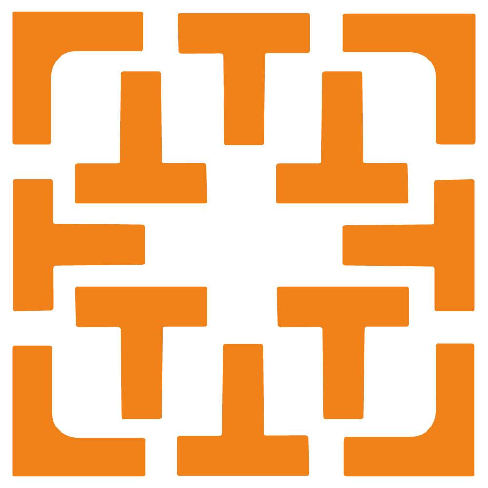 A set of orange field line